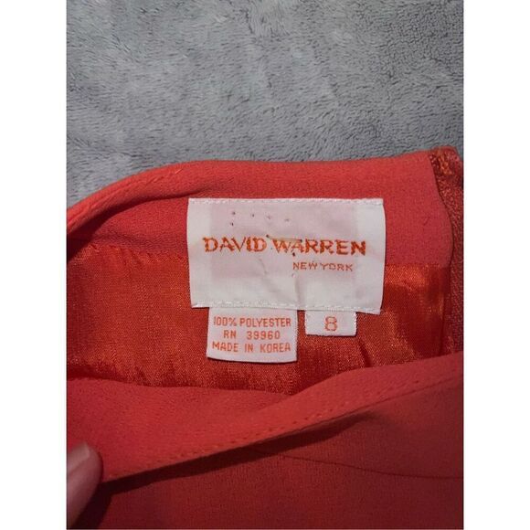 Vintage Orange MOD Pocket Mini Dress Women’s 8 - Picture 8 of 10